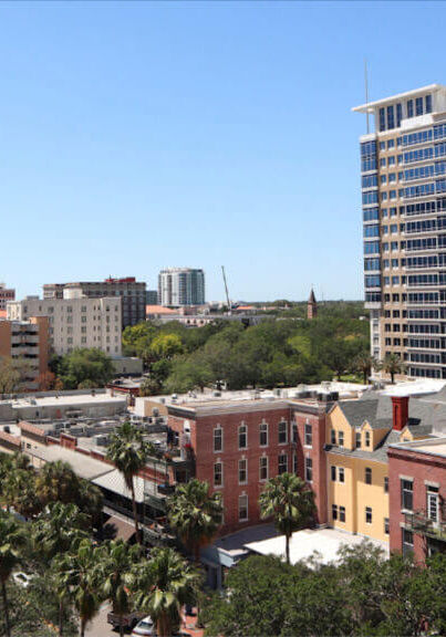 A photo of downtown St. Pete, a beautiful place full of small businesses in need of marketing agencies.