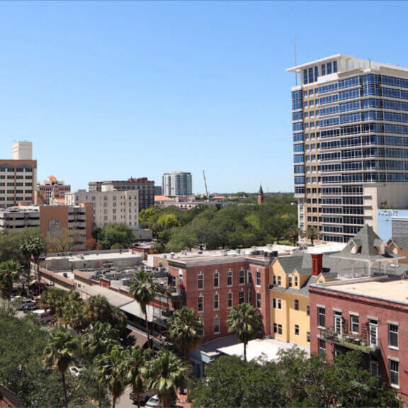 A photo of downtown St. Pete, a beautiful place full of small businesses in need of marketing agencies.